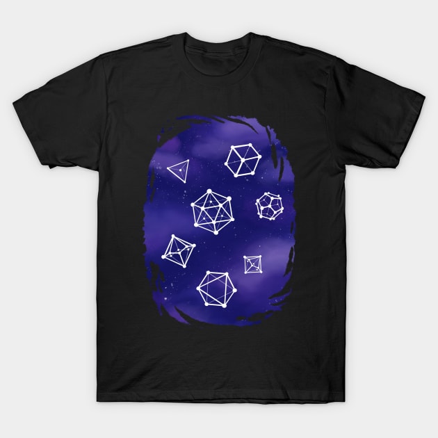 Polyhedral Constellations T-Shirt by Mertalou